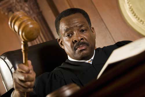 A judge rules in a probate court case